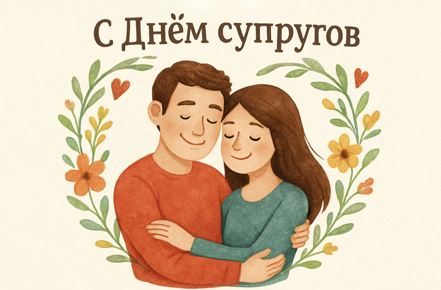 Фото День супругов 2026: открытки к празднику 5